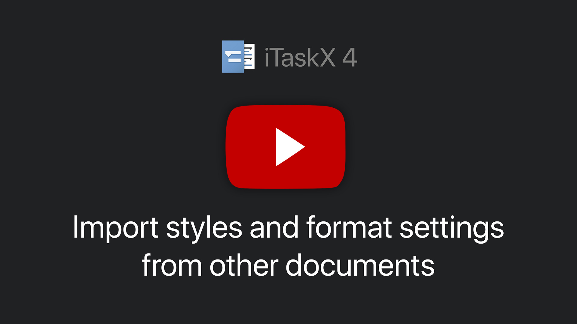 Import styles and view settings